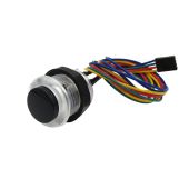 Convex Pushbutton - Clear Eclipse RGB Illuminated