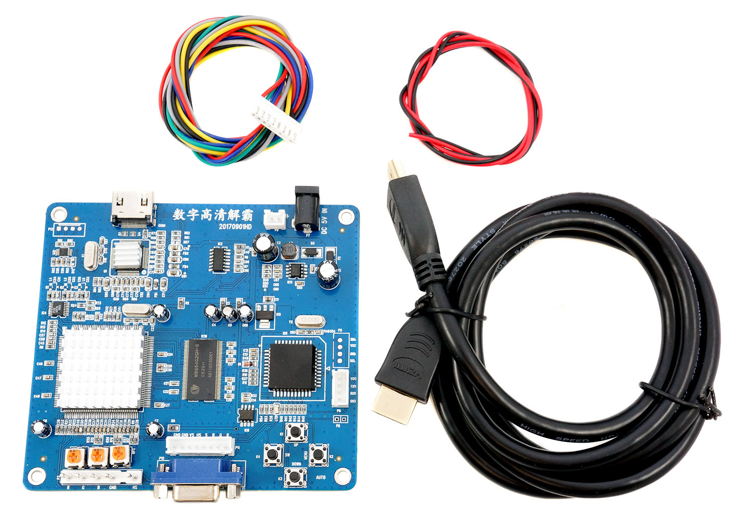 Cataract samle Grønthandler CGA/EGA/VGA/RGB to HFMI Video Converter Board