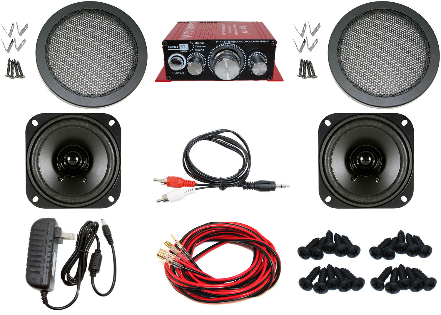 Complete Audio Kit For Arcade Game Mame Cabinet Or Virtual