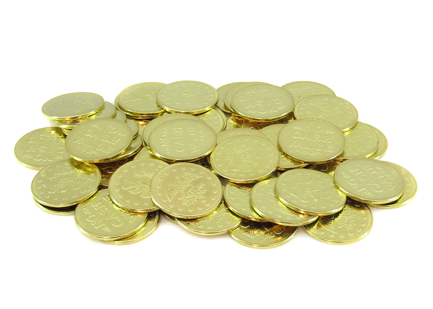 Brass Arcade Tokens .984" x 0.060" - 50 Pack