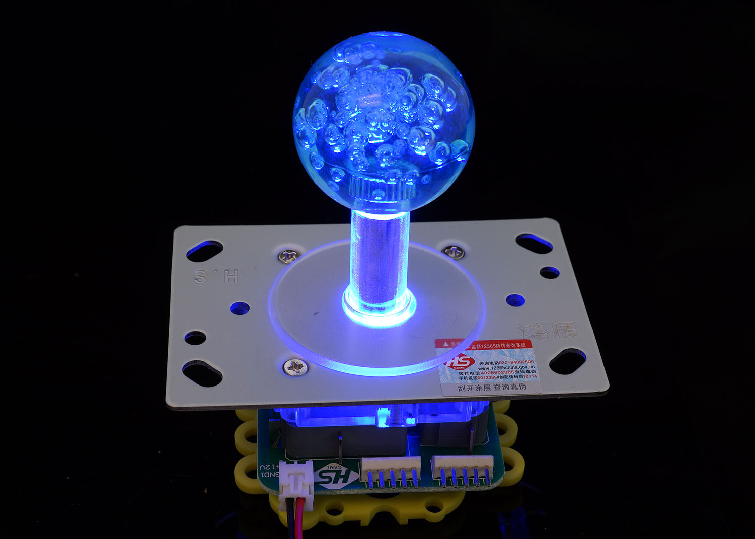 Hilitand LED Joystick Lumineux coloré commutable De 4 à 8 Voies Opération pour Arcade Game DIY 