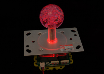 LED Joystick 2-4-8-way with Red LED Ball Top