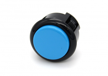 sanwa-snap-in-button-light-blue-with-black-bezel-OBSF-30-KB