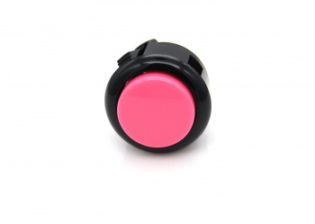 sanwa-snap-in-button-pink-with-black-bezel-OBSF-24-KP