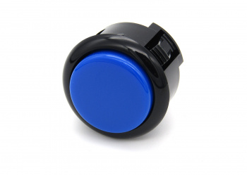 sanwa-snap-in-button-royal-blue-with-black-bezel-OBSF-30-KMB