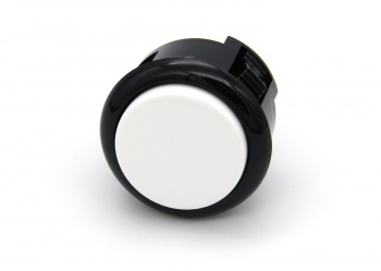 sanwa-snap-in-button-white-with-black-bezel-OBSF-30-KW