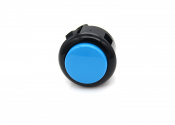 sanwa-snap-in-button-light-blue-with-black-bezel-OBSF-24-KB