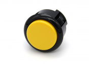 sanwa-snap-in-button-yellow-with-black-bezel-OBSF-30-KY